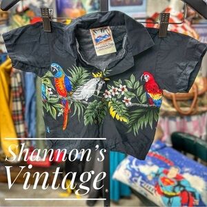 Hawaiian Togs VNTG made in USA sz 2 tropical shirt A12